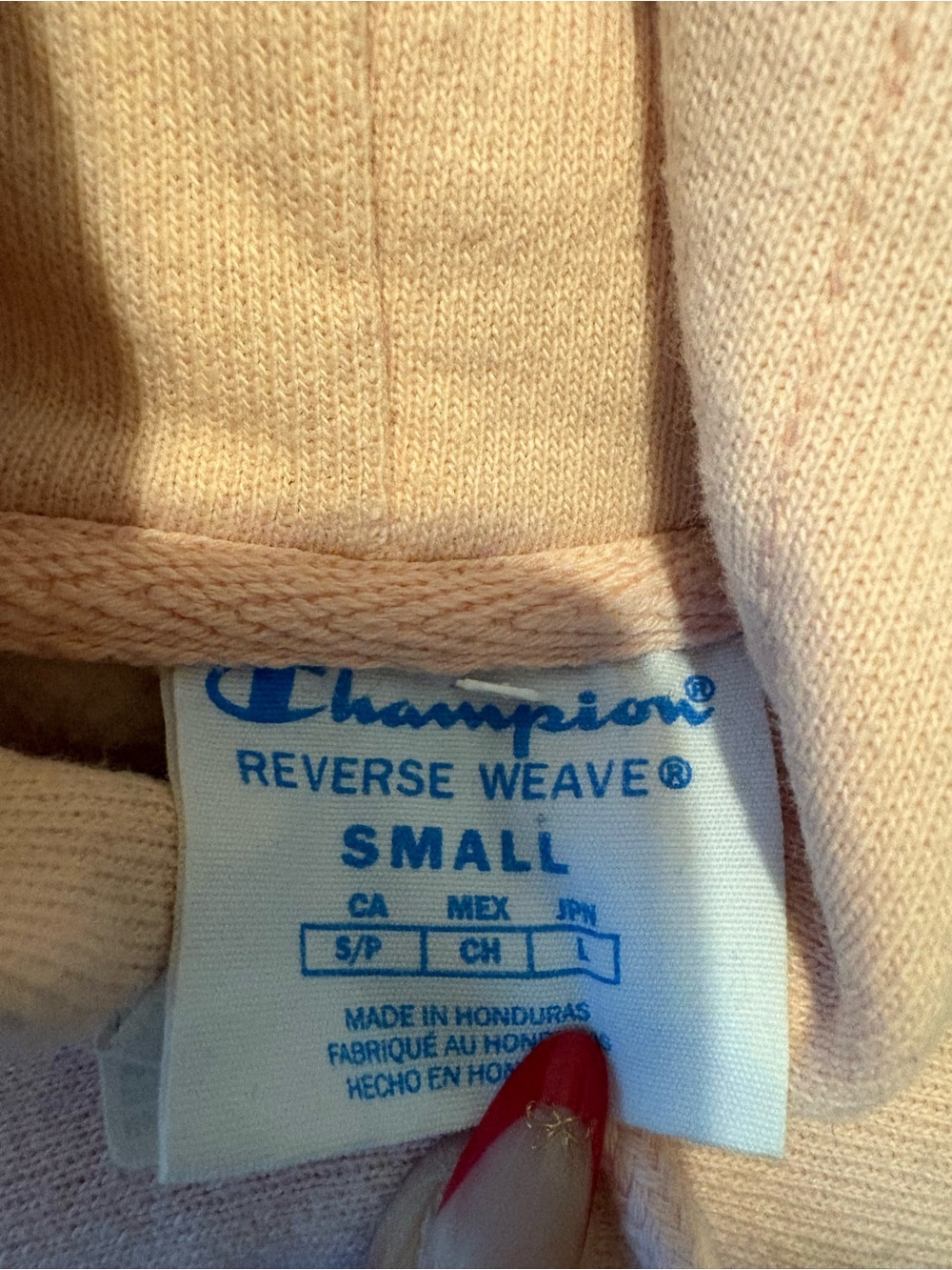 Champion Light Pink Pullover Hoodie - Picture 3 of 5